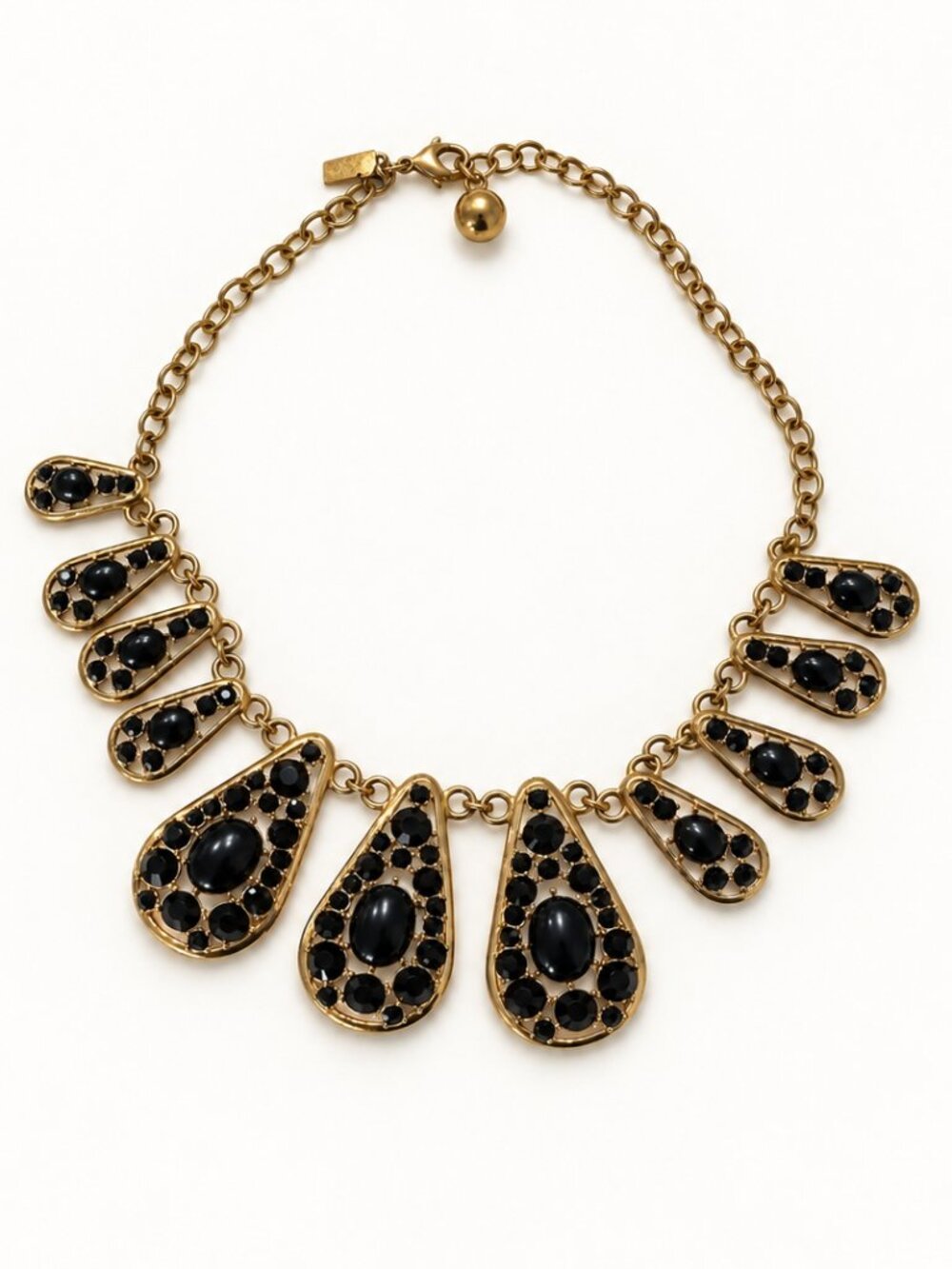 Kate Spade Black and Gold Statement Necklace